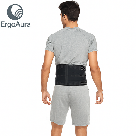 Adjustable Lower Back Brace Lumbar Support Waist Belt For Men Women Pain Relief